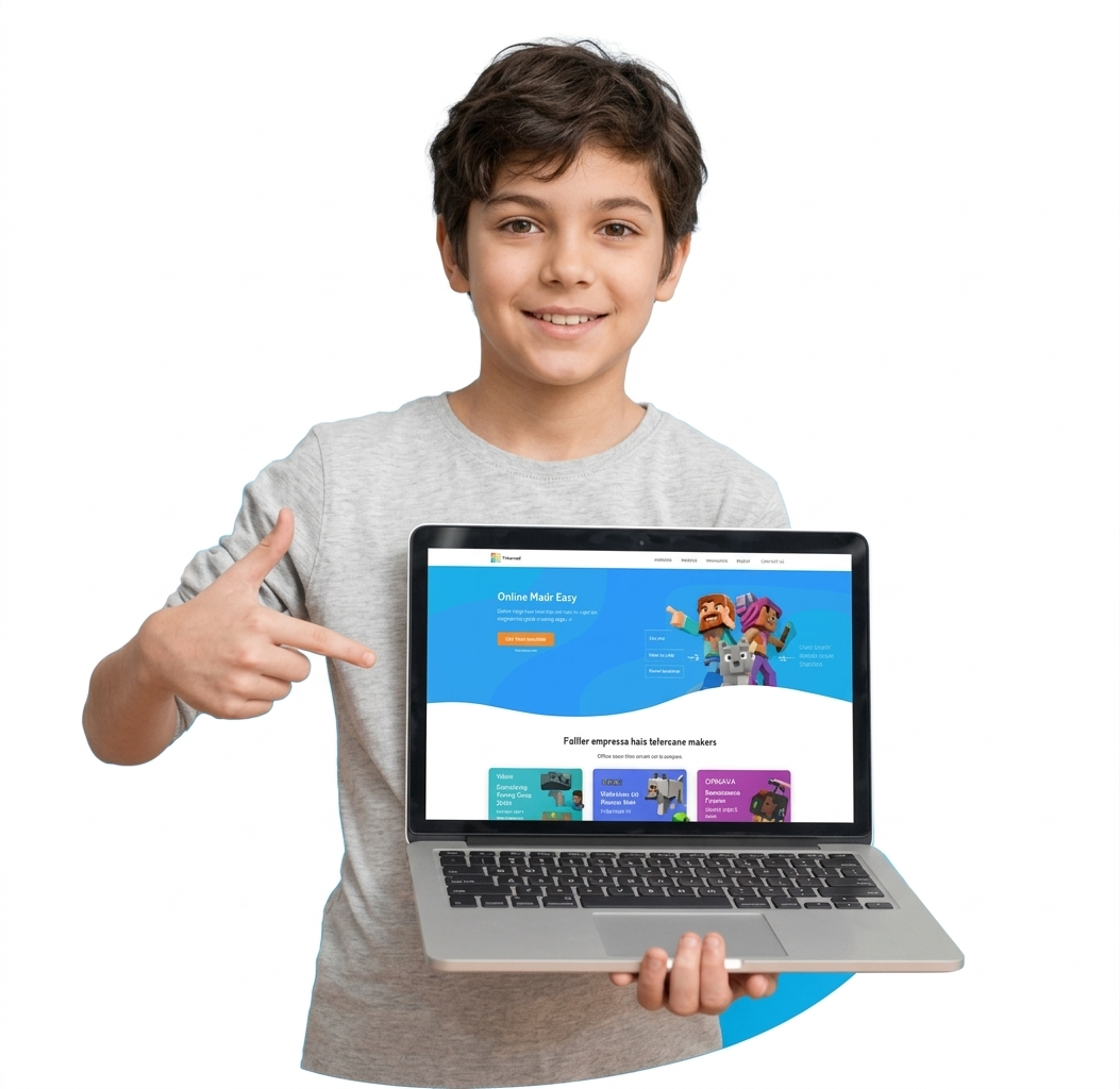 Kid learning to code